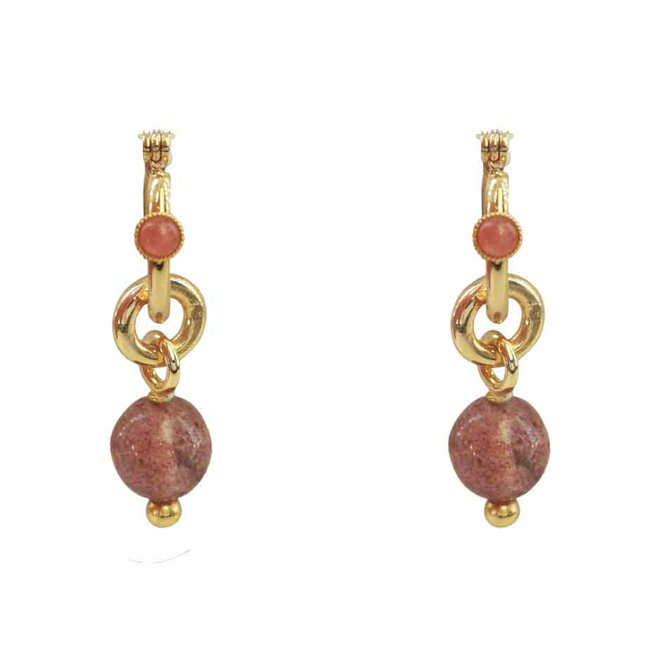 Boucles d'oreilles pendantes dorées - Dolita select store de bijoux  fantaisie