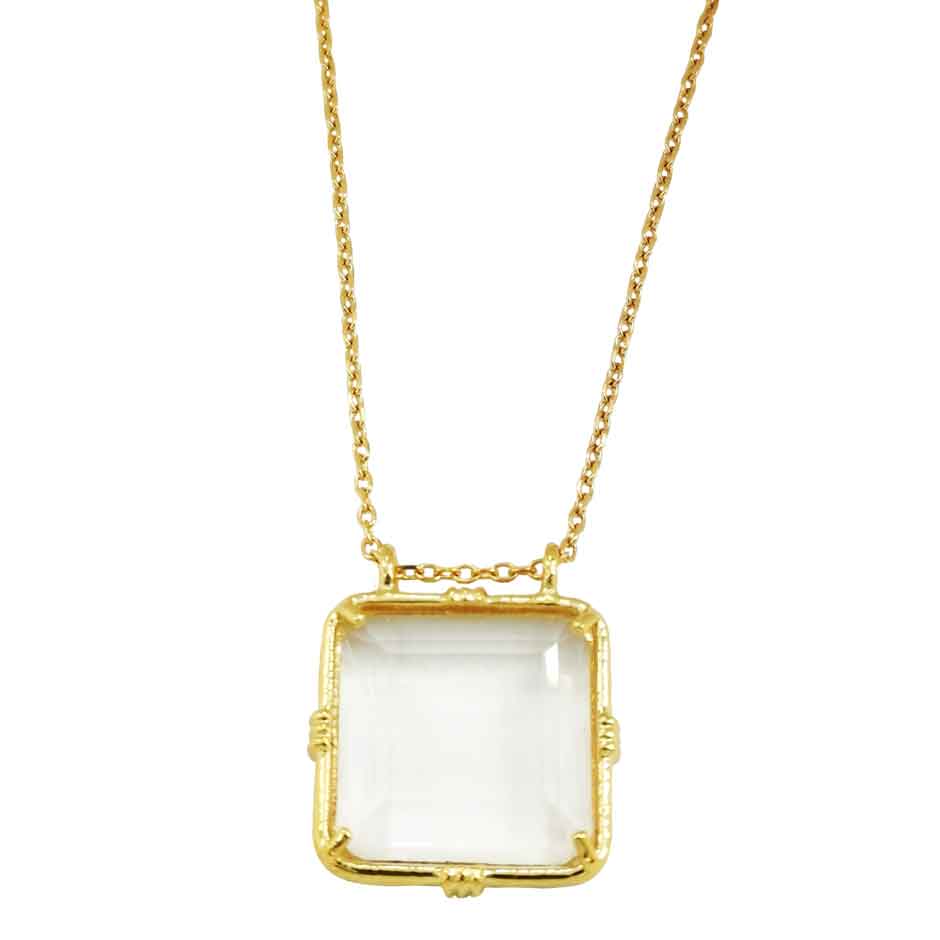 Collier chaîne doré cristal - Dolita select store de bijoux fantaisie  créateurs