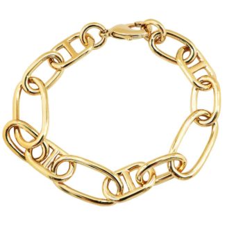 bracelet maille classique dorée femme bijoux tendance