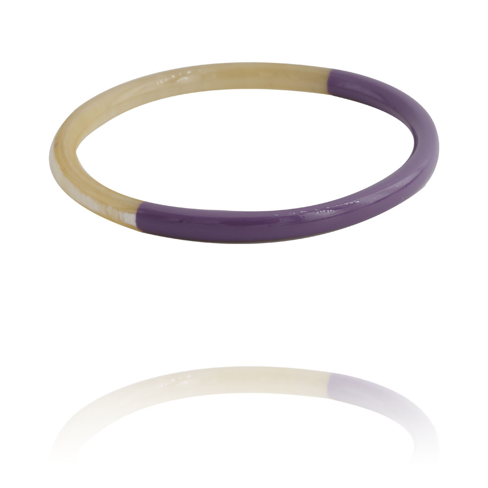 Bracelet en corne couleur violet lilas - Dolita select store de bijoux  fantaisie