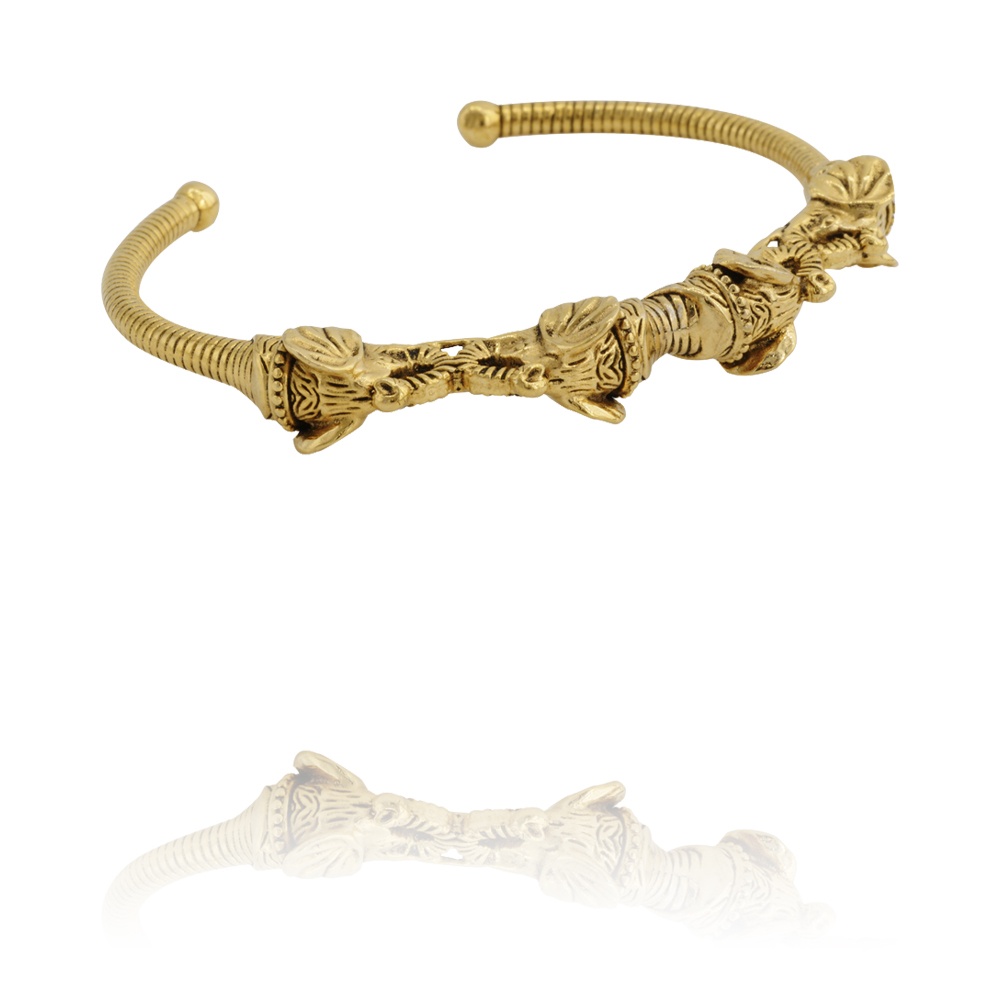 Bracelet doré éléphants - Dolita select store de bijoux fantaisie français